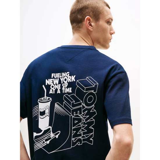 Tommy Hilfiger Ανδρική κοντομάνικη μπλούζα Back Logo Graphic Relaxed T-Shirt